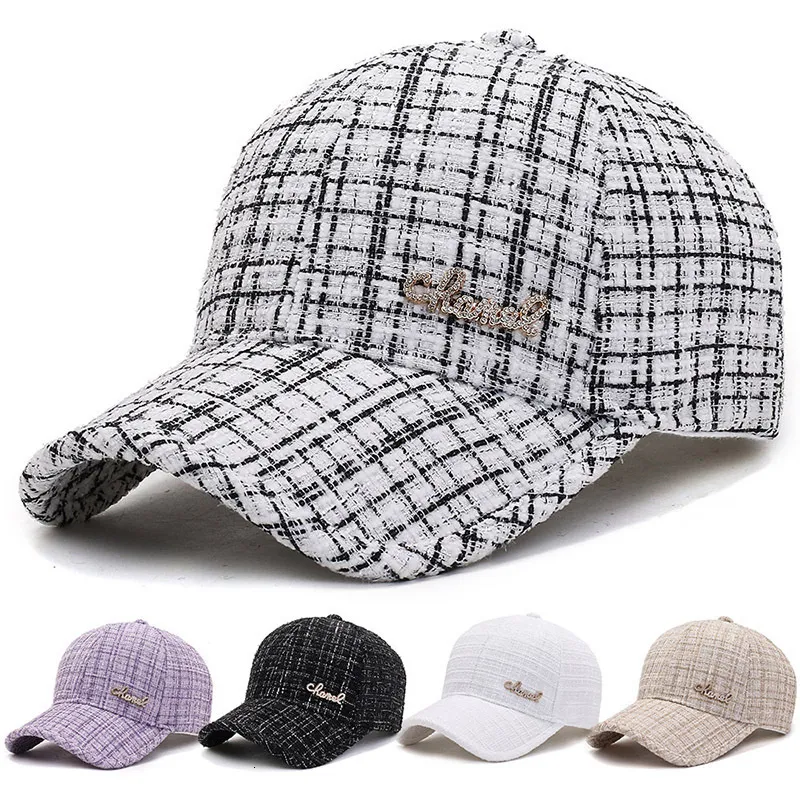 Ball Caps Fashion Baseball Cap для женских женщин теплые зимние шляпы решетки на открытом воздухе дизайн бренда.