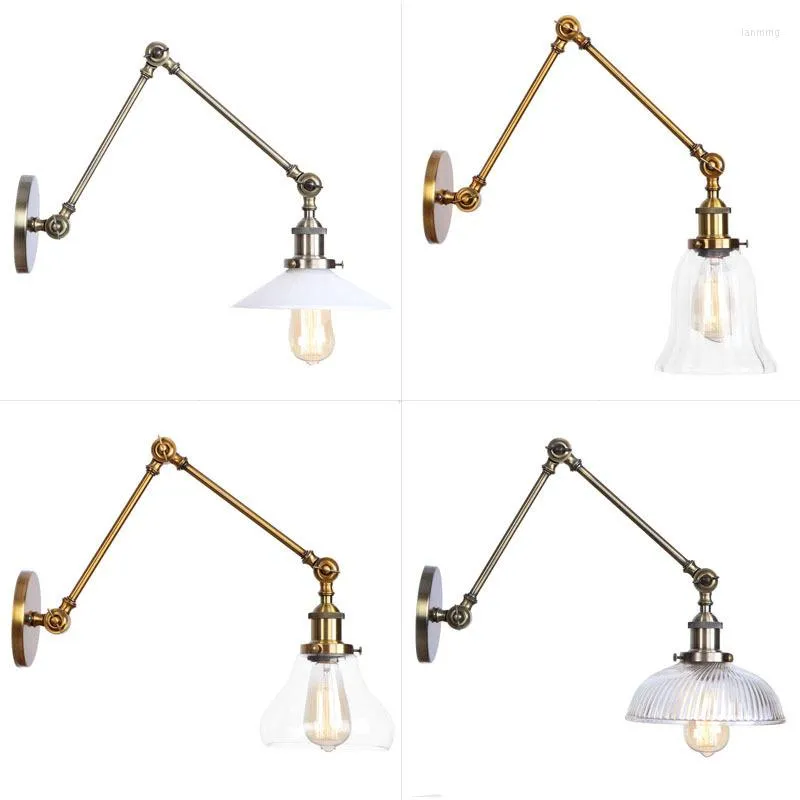 Lampa ścienna Nordic LED Switch Modern Decor łóżko czarne lampy oświetleniowe na zewnątrz dekoracja światła sypialni