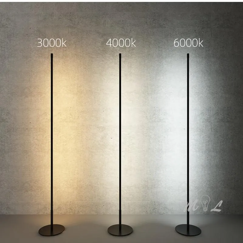 Table Lamps Minimalist Strip Modern Floor Lamp For Living Room Led Standing Home Stand Light Study Bedroom Free