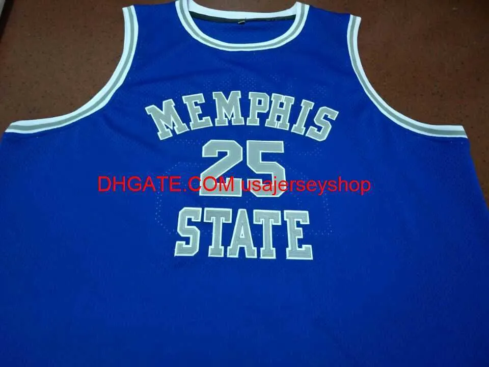 Custom Men Youth women Vintage RARE MS STATE #25 PENNY HARDAWAY Round neck Basketball Jersey Size S-4XL 5XL or custom any name or number jersey
