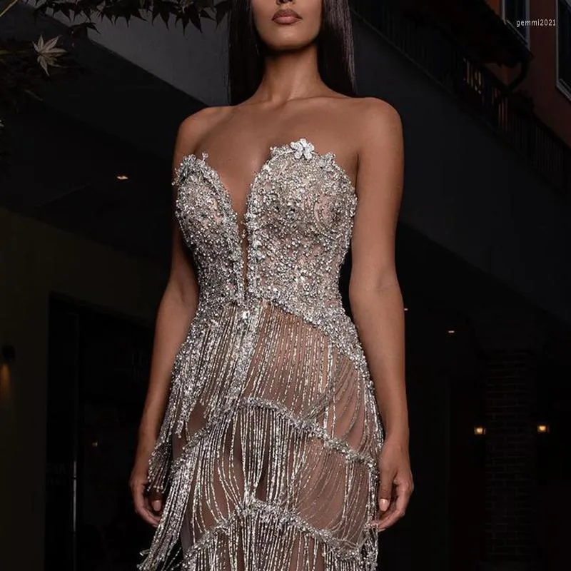 Backless fringe dress hot sale