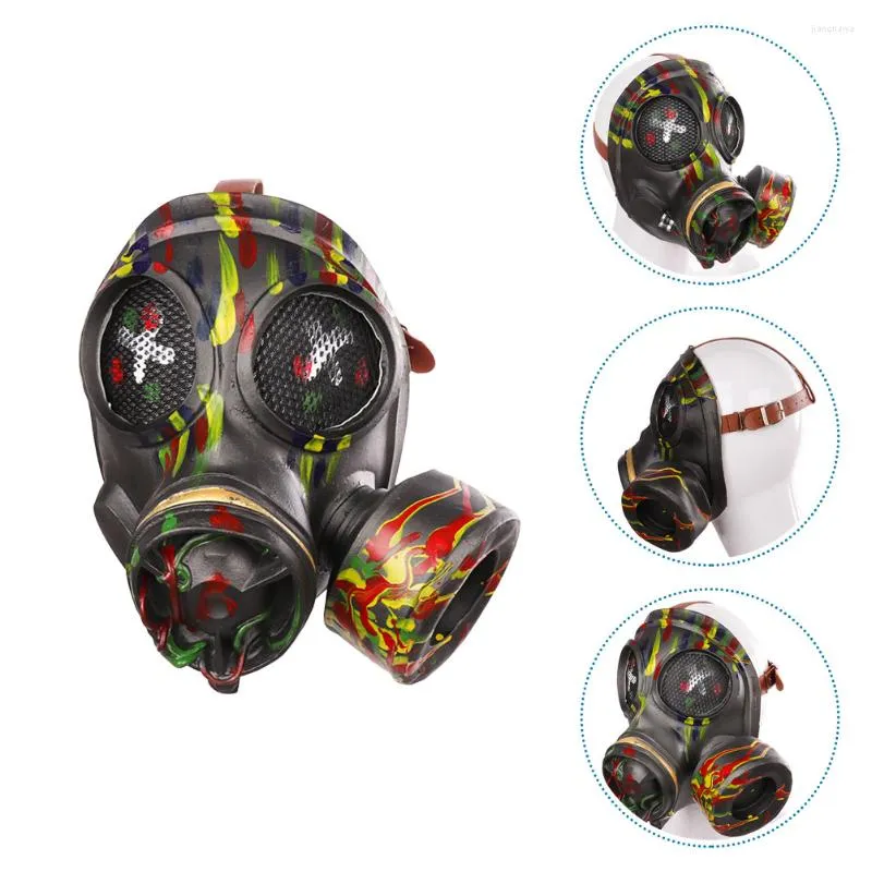 Knee Pads Halloween Cosplay Party Costume Steampunk Dress Latex Scary Punk Props Headgear Masquerade Hallowen Accessories Gas Motorcycle