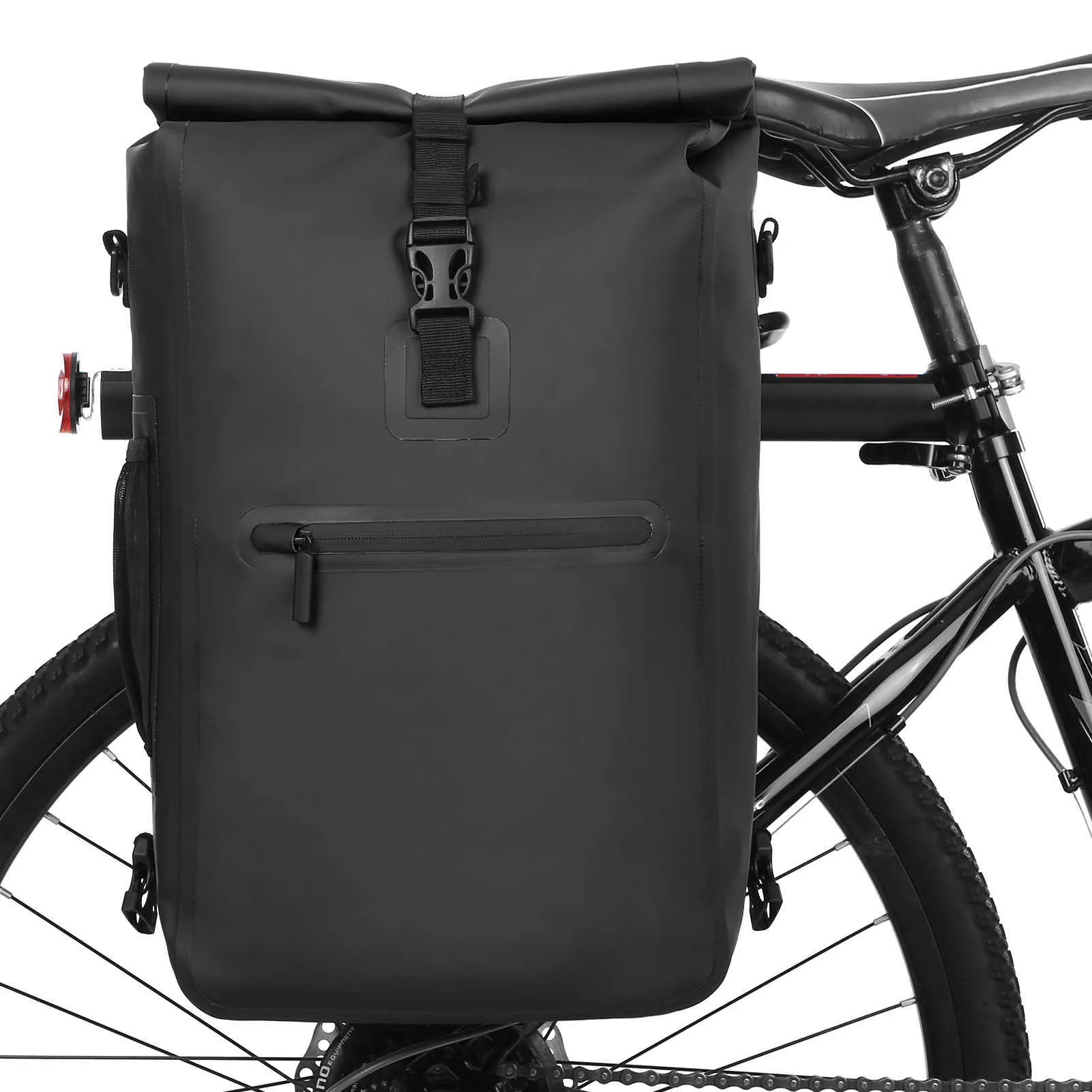 Panniers S 3in1 Sacoche de vélo étanche Sac à dos arrière pour vélo Sac à dos pour vélo en plein air avec compartiment pour ordinateur portable 0201