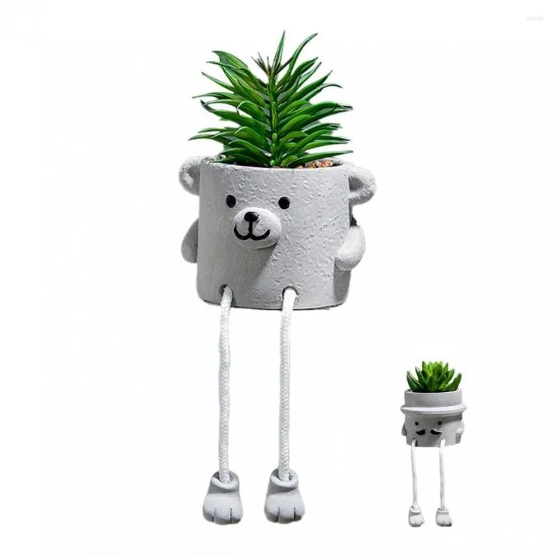 Decorative Flowers LDPE Fashion Full Of Vitality Artificial Potted Bonsai Leg Shape Fake Plant Realistic For Desktop