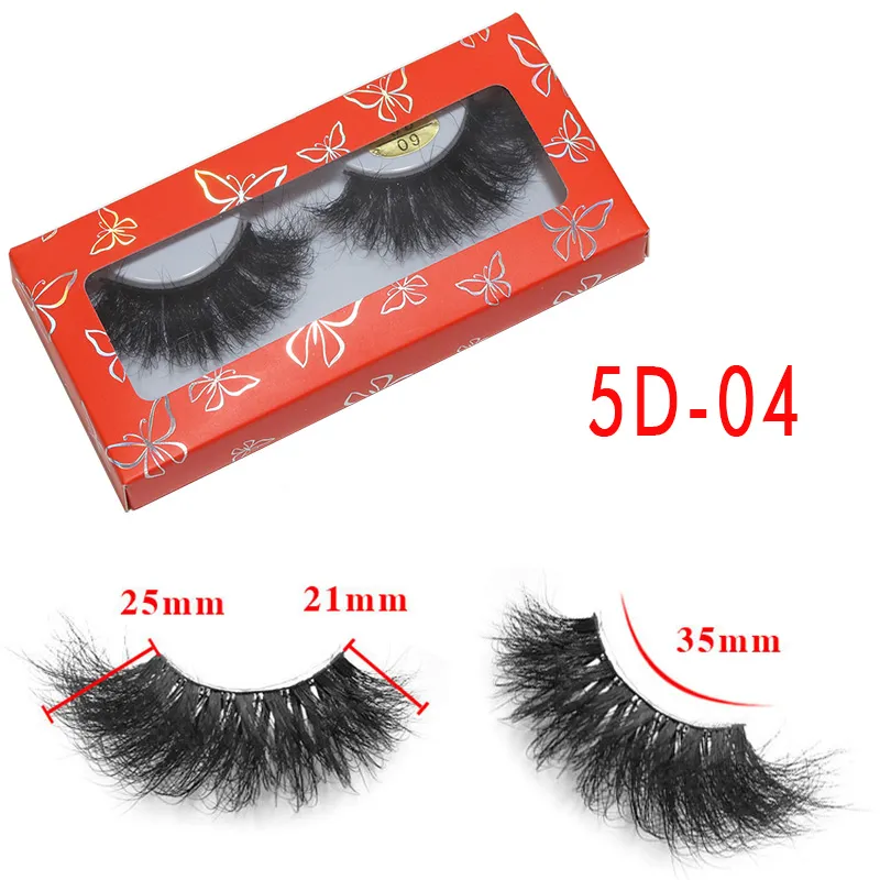 Wholesale Fluffy 5D Mink Eye Lashes Crossy Long Thick 3D Volume False Eyelashes with Cardboard Box