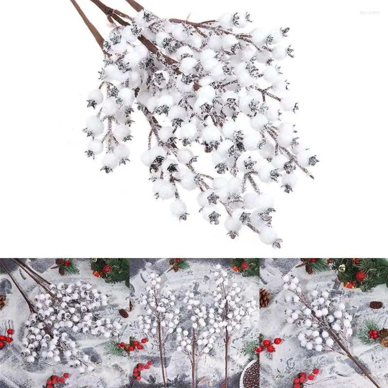 Decorative Flowers Home Garden Decoration Office Fake Christmas Decor Artificial Plant Winter Berry