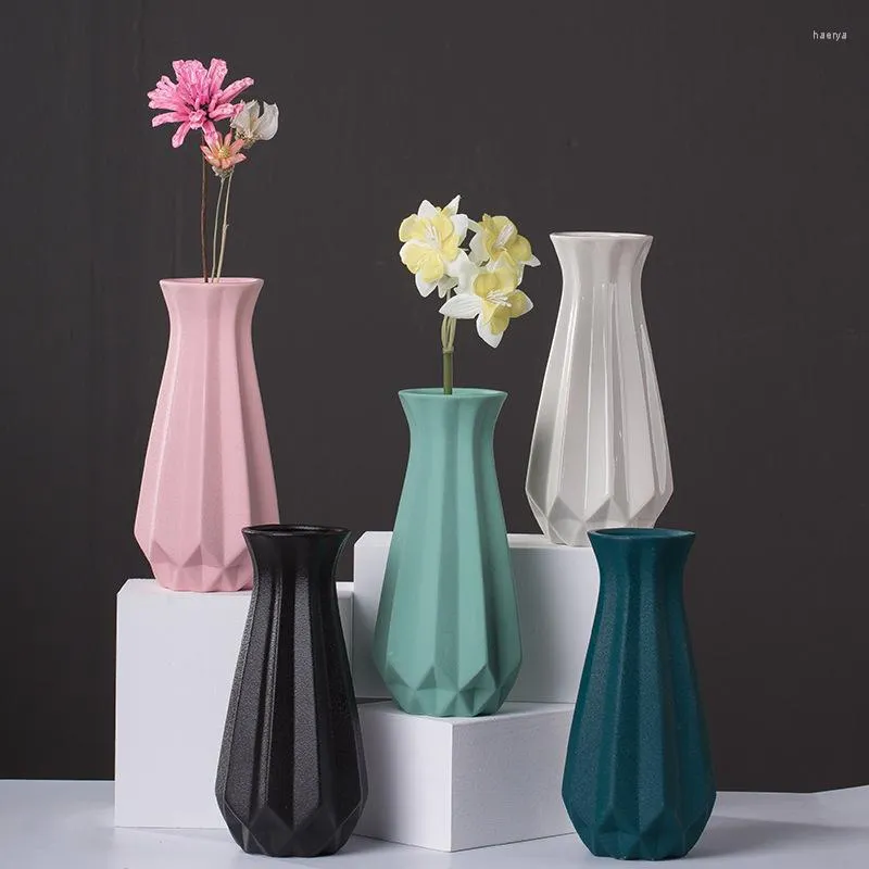 Vases European Morandi Ceramic Vase Decoration Creative Simple Modern Light Luxury Retro Home Crafts Flower Stand