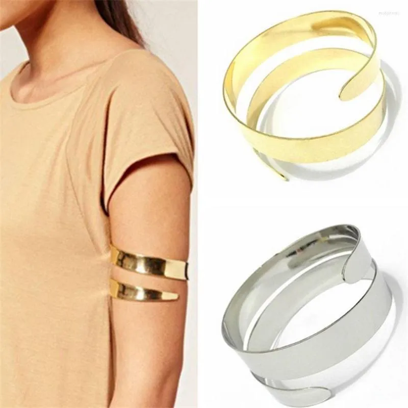 Bangle overdreven metaal ijzer verstelbare armband armband hand sieraden voor vrouwen luxe bovenmoordarm armbanden accessoires