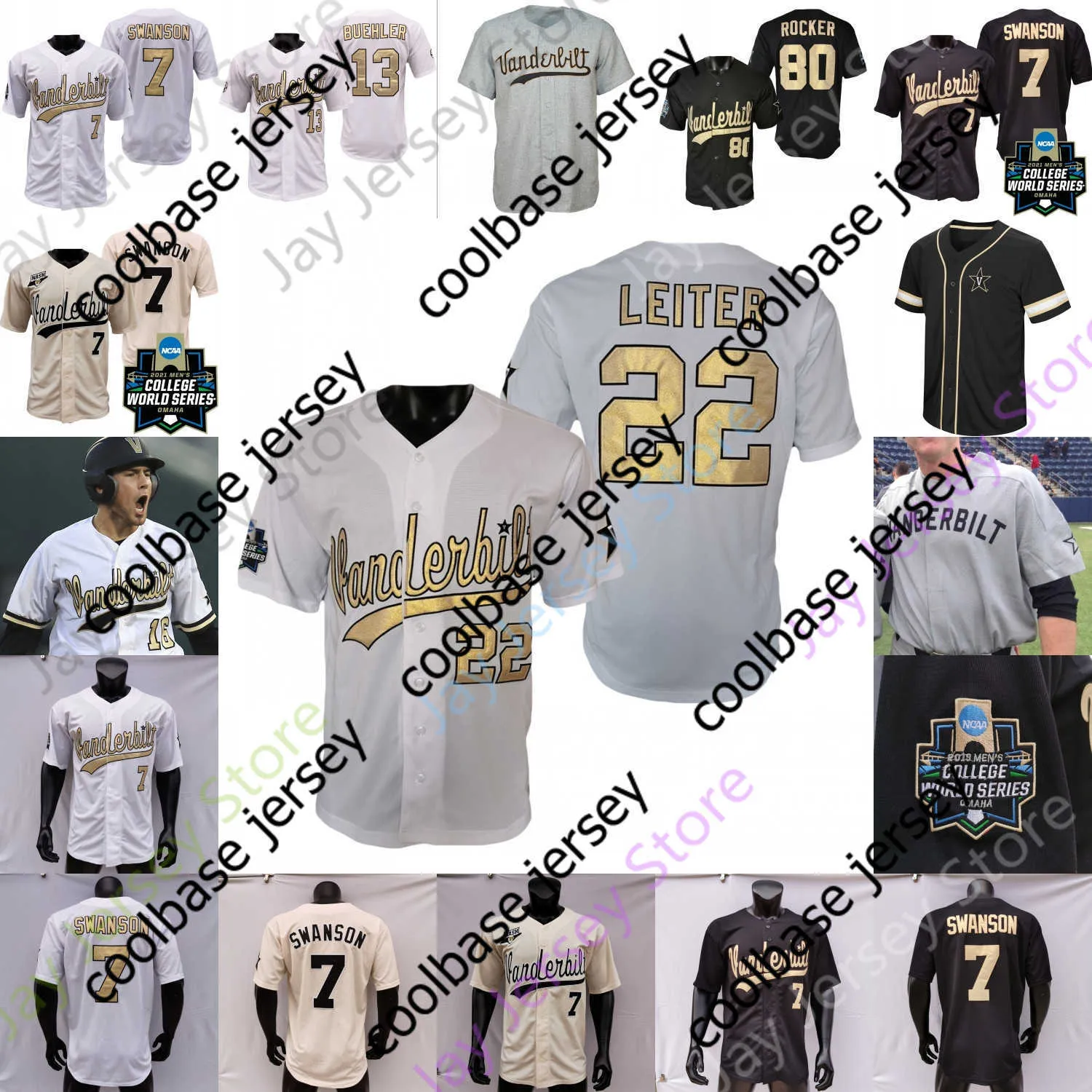 College World 2021 World Series Apparel Baseball Jerseys 2021 NCAA