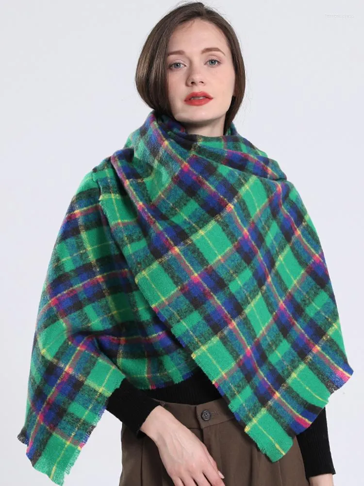 Halsdukar 2023 kvinnor halsduk vinter vintage scarve dams pashmina mujer femme foulard bufanda wrap sjalar echarpe hiver