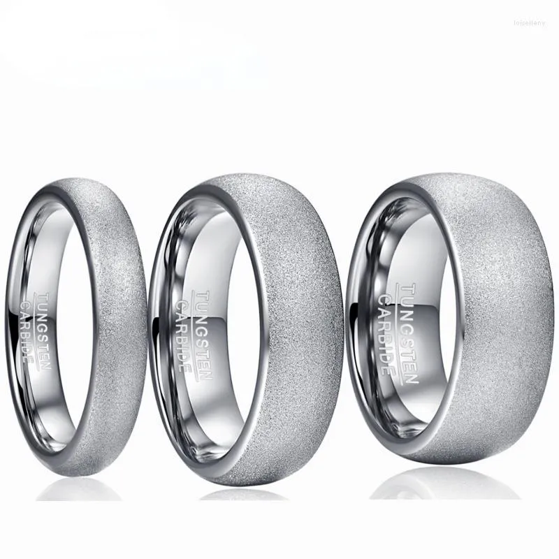 Pierścienie ślubne 4 mm6mm8mm tungsten Pierścień węgla