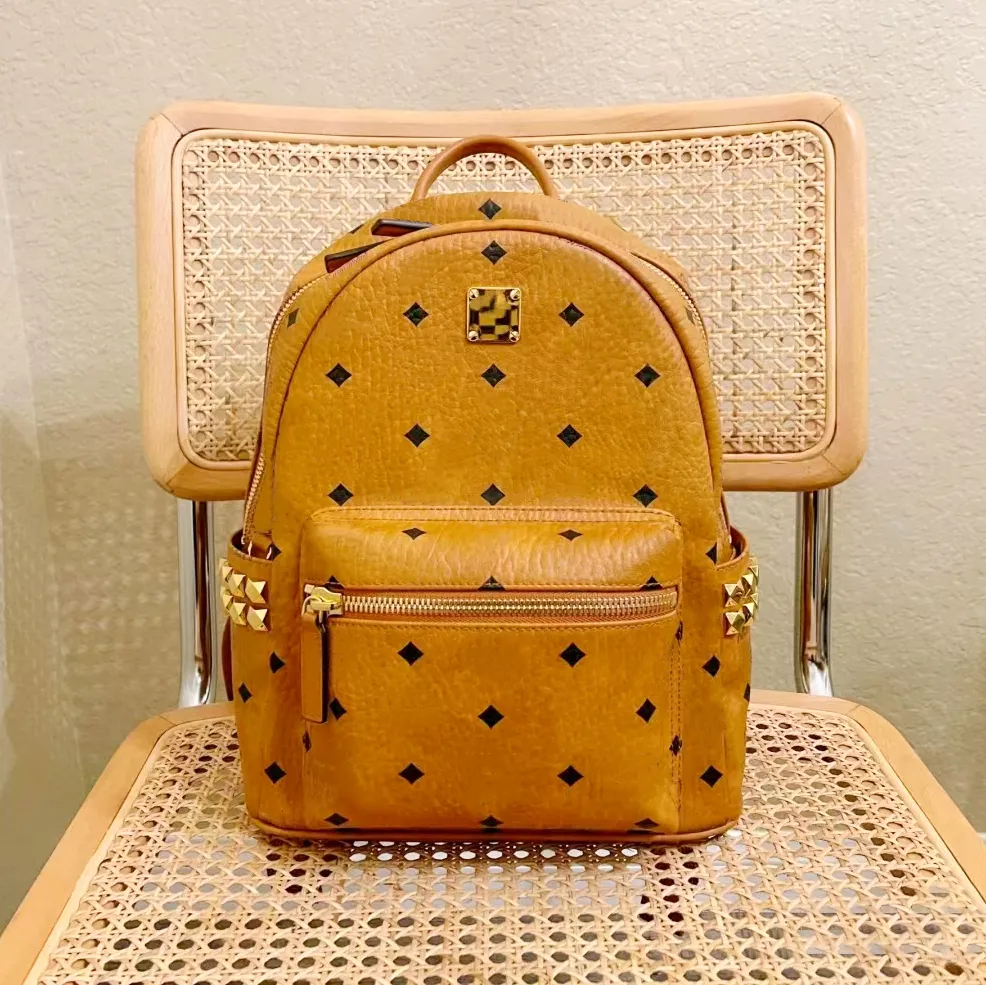 Fashion School Bag Genuine Leather Luxury Designers Backpack