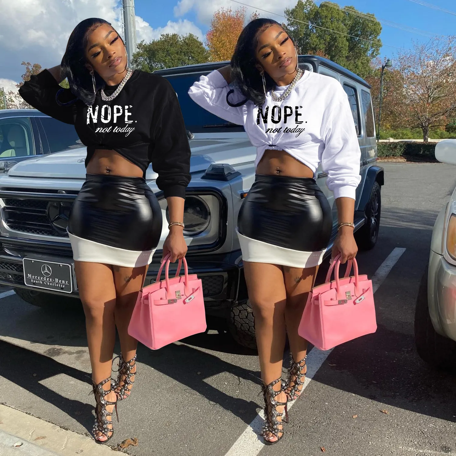 Womens Sexy 2 Pieces Solid Color Hoodie Drawstring Sweatshirt Split Skirt  Set Casual Dress Set Black at Amazon Women's Clothing store