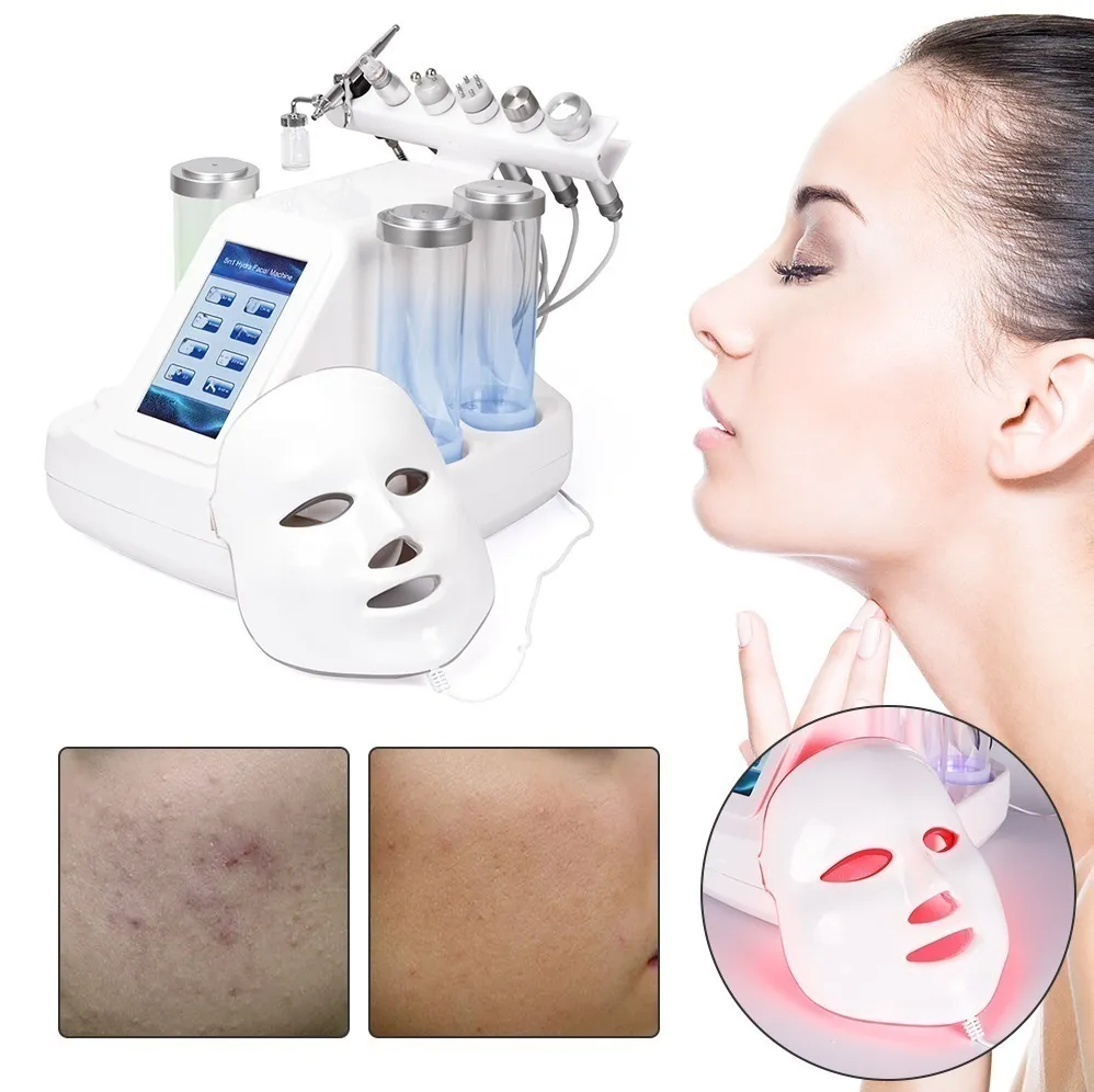 7 in 1 massaggio a facciata a faccia a faccia del vuoto per la pulizia ad ultrasuoni idra acqua buccia di sollevamento della pelle per la cura della pelle Bio RF Beauty