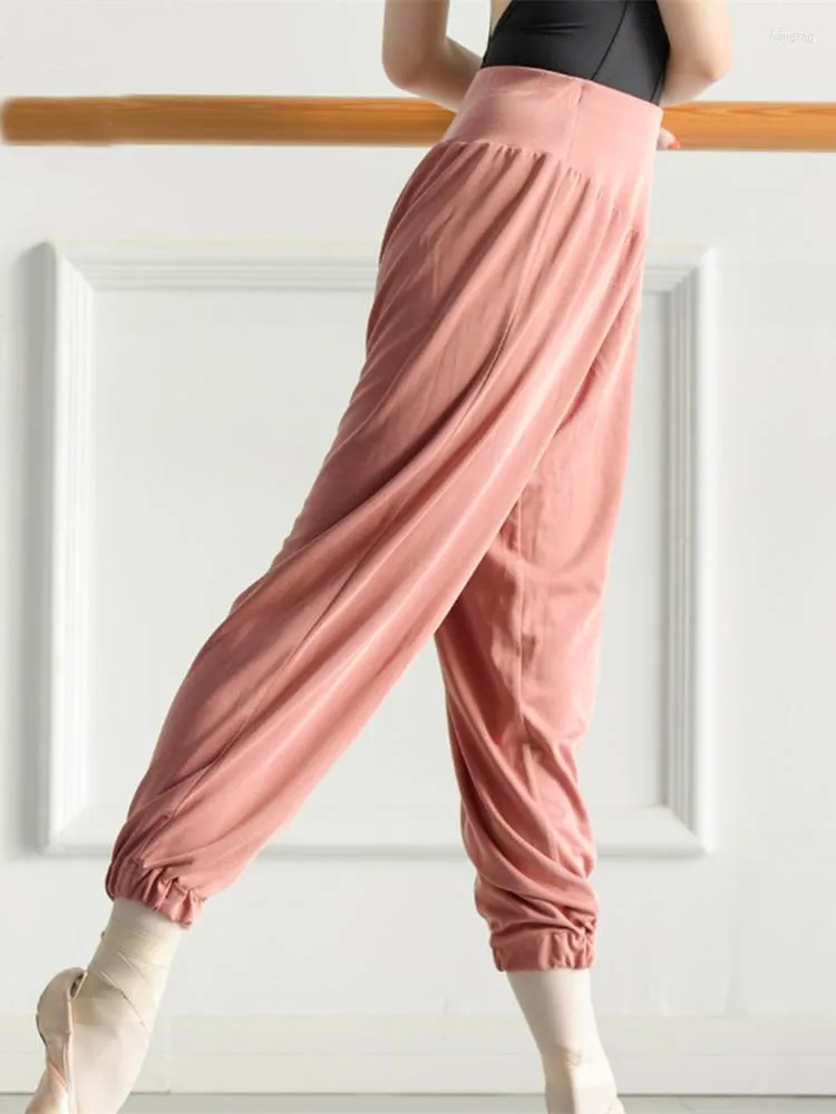 Scene Wear Dance Pants Autumn and Winter Ballet Practice Nio-punkts Vuxen Modern Loose Radish Closed Costume Women