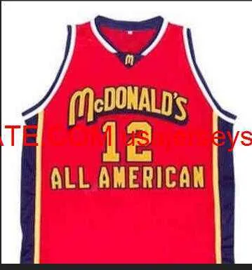 Custom Men Youth women Vintage Dwight Howard McDONALDS ALL AMERICAN College Basketball Jersey Size S-4XL 5XL or custom any name or number jersey