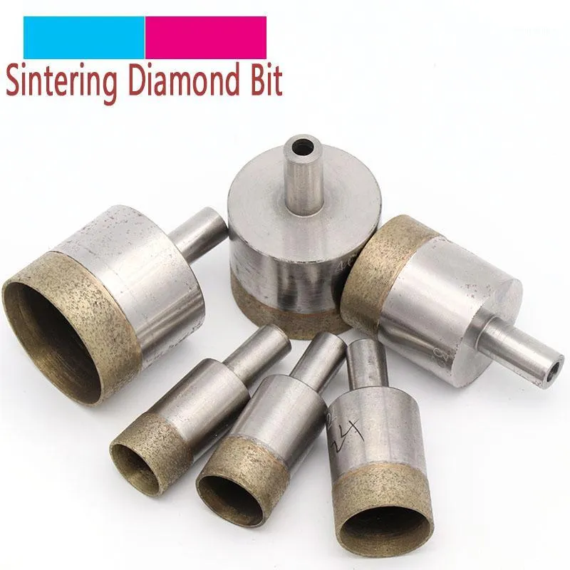 Professional Drill Bits 1pc Shank 10mm Sintered Diamond Core 4-45mm Straight Hole Saw Bench For Glass Ceramic Stone Marble Plastic