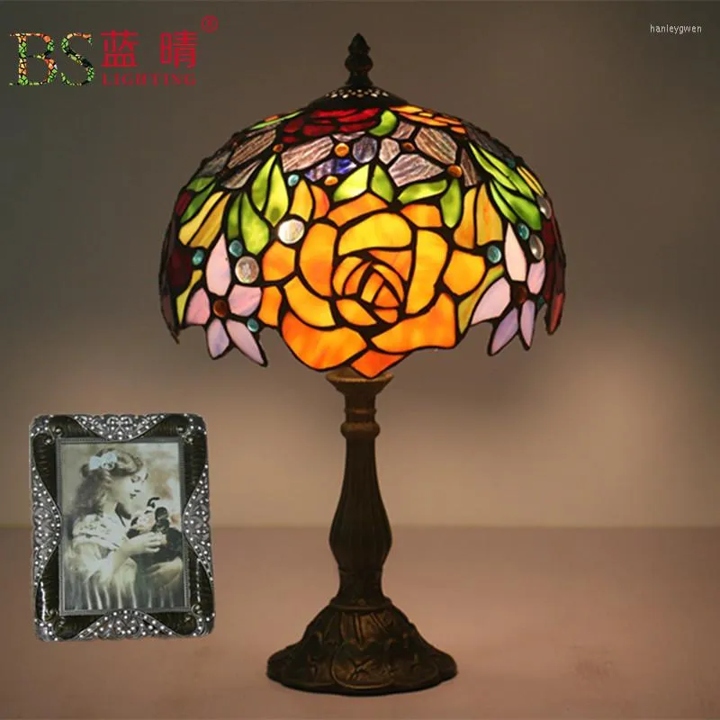 Table Lamps Nordic Style Flower Lamp Lampara Mesa Noche Nightstands Ceramic Bedside Art Deco