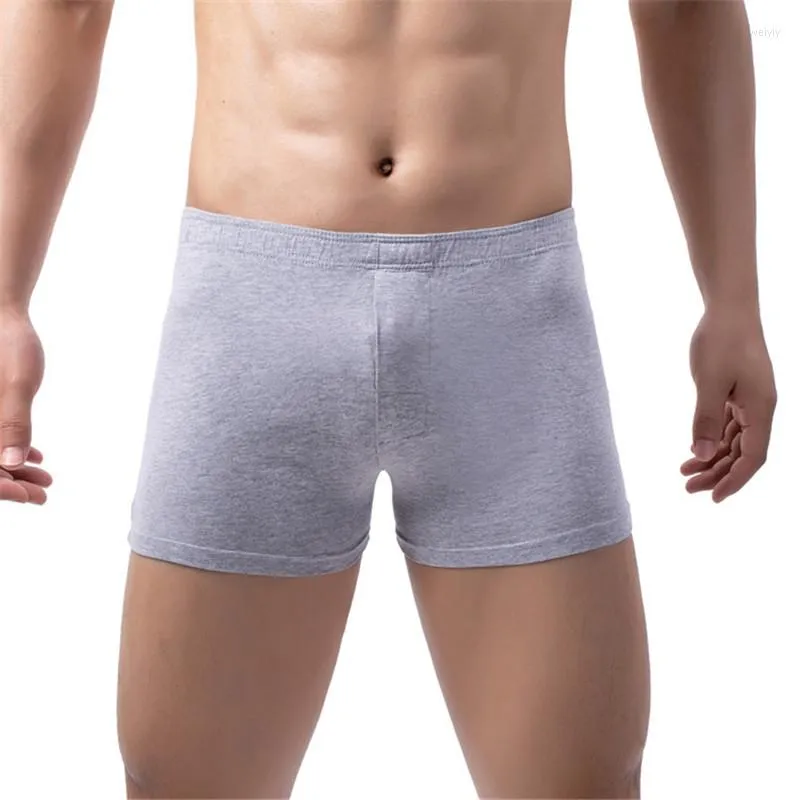 Sous-pants Sexy Mens Boxer Shorts sous-vêtements Sous-corps décontracté Collants Cotton Men de maillot de bain Swimming Long Trunks