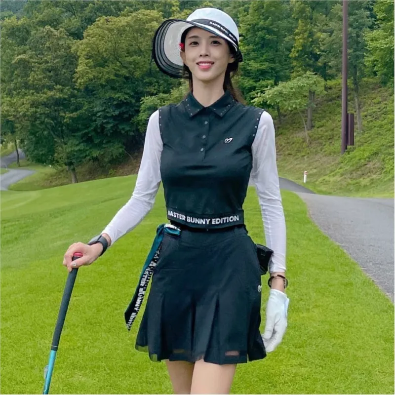 Black mini skirt golf hot sale