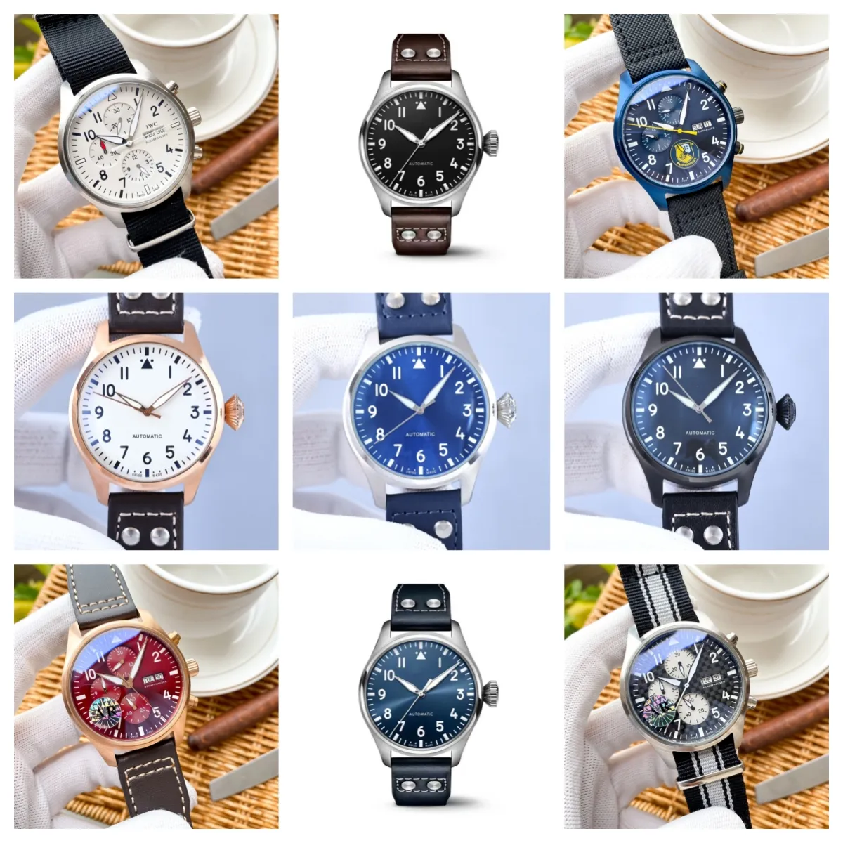 Montre de luxe men Relojes 43 mm movimiento mecánico automático caja de acero reloj de lujo Relojes de pulsera luminiscentes 01