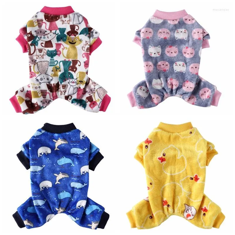 Dog Apparel Pet Clothes Jacket Cat Practical Lovely Pajamas Small Medium Dogs Autumn Winter Costumes Pets Home Outfits Products