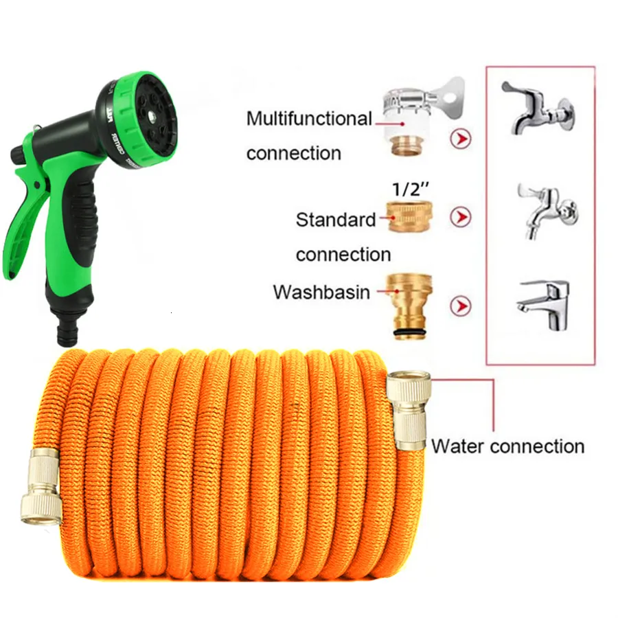 Garden Hoses Garden Water Hose High Pressure Expandable Double Metal  Connector Pvc Reel Magic Water Pipes For Garden Farm Irrigation Car Wash  230203 From Nian07, $47.61