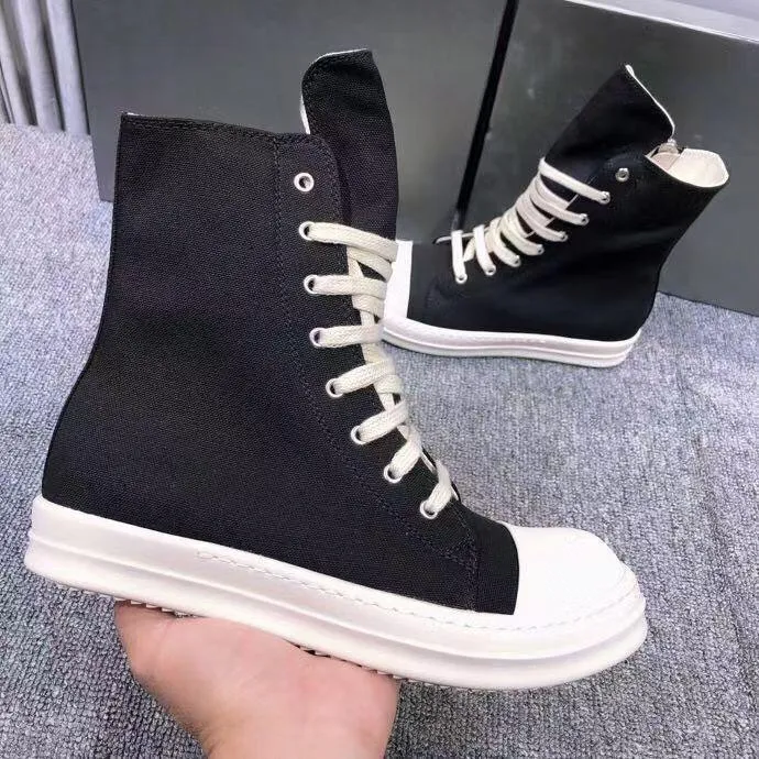 Men Boots Trainers Boot Designer Shoe Womens Shoes Autumn Winter Black Woman Thick Soled Travel Lace-Up 100% Cowhide Lady Platform Casual Leather High Top Size 35-42-45
