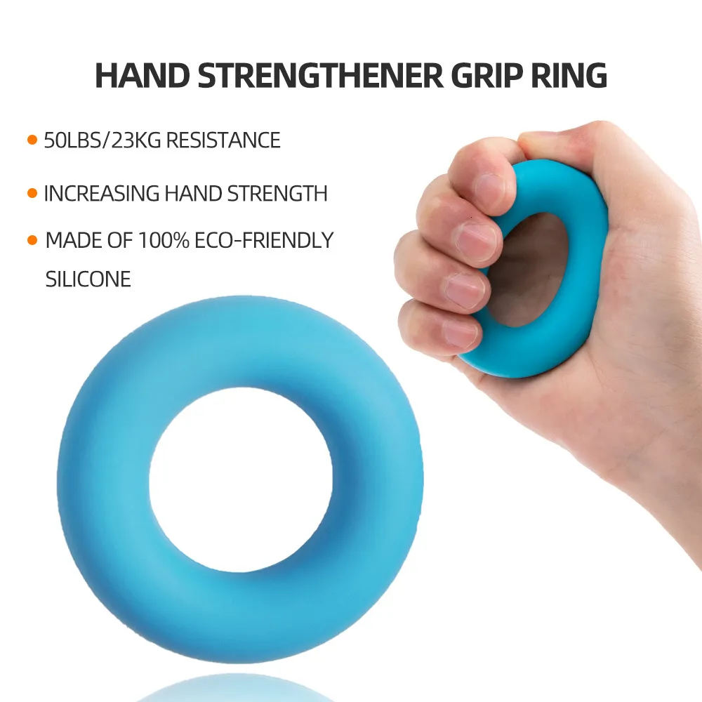 Hand Grip Strengthener, Counting Forearm Trainer Workout Kit (6 Pack),  Adjustable Hand Grip Strengthener, Grip Ring, Finger Stretcher, Finger  Exercise