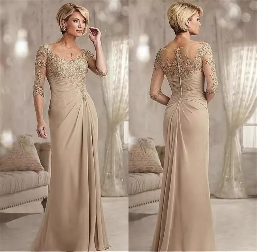 Mother of the clearance bride dress gold color