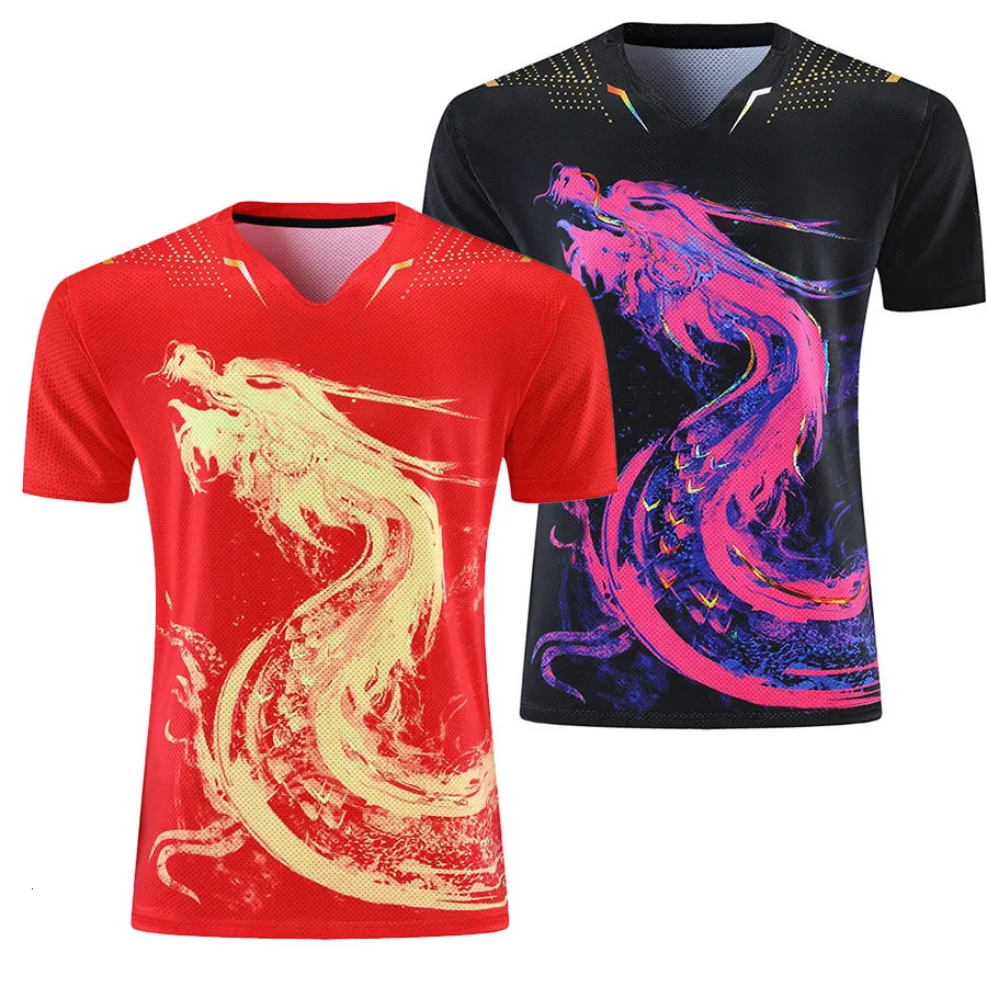 T-shirts en plein air Les derniers maillots de tennis de table en Chine pour hommes femmes enfants t-shirt de ping-pong chemises de table sport tee 230204