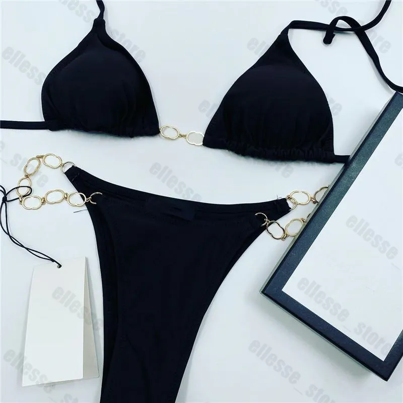 2023 Blandade lyxvarumärken Damdesigners Bikinis Set Sexiga Klara band Form Baddräkter Dam Baddräkter Badkläder Strand Kvinnor Badkläder Biquini