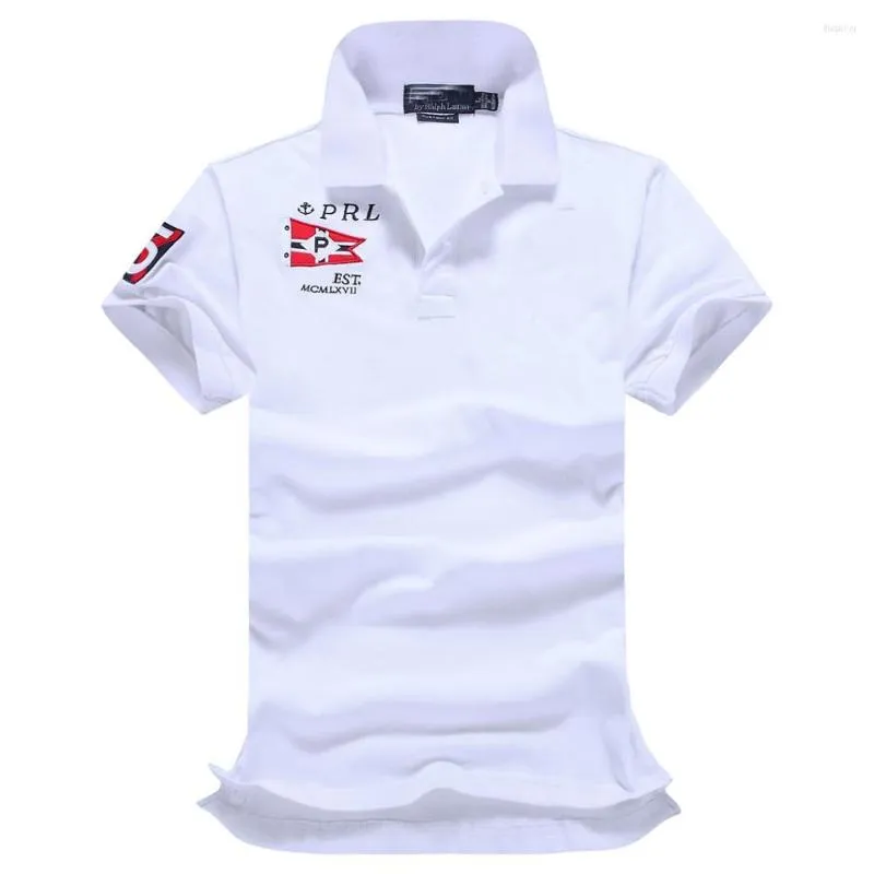 Men's Polos !2023 High Quality Of Summer Classic Fashion Big Horse Short Sleeve Polo Shirt