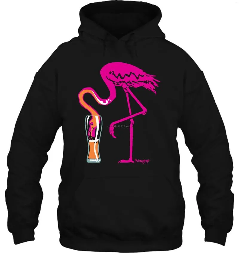 Herrtröjor män hoodie fashionabla flamingo skjorta anpassade s trevliga tryck kvinnor streetwear