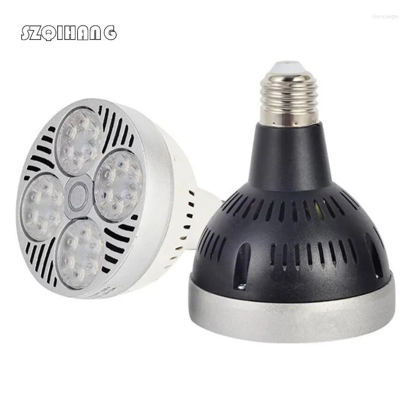 AC85-265V E27 30 LED Lamp Bulb 40W Ultra Bright Light Lampara Built-in Fan Cooling For Track Lighting Downlight Spotlight