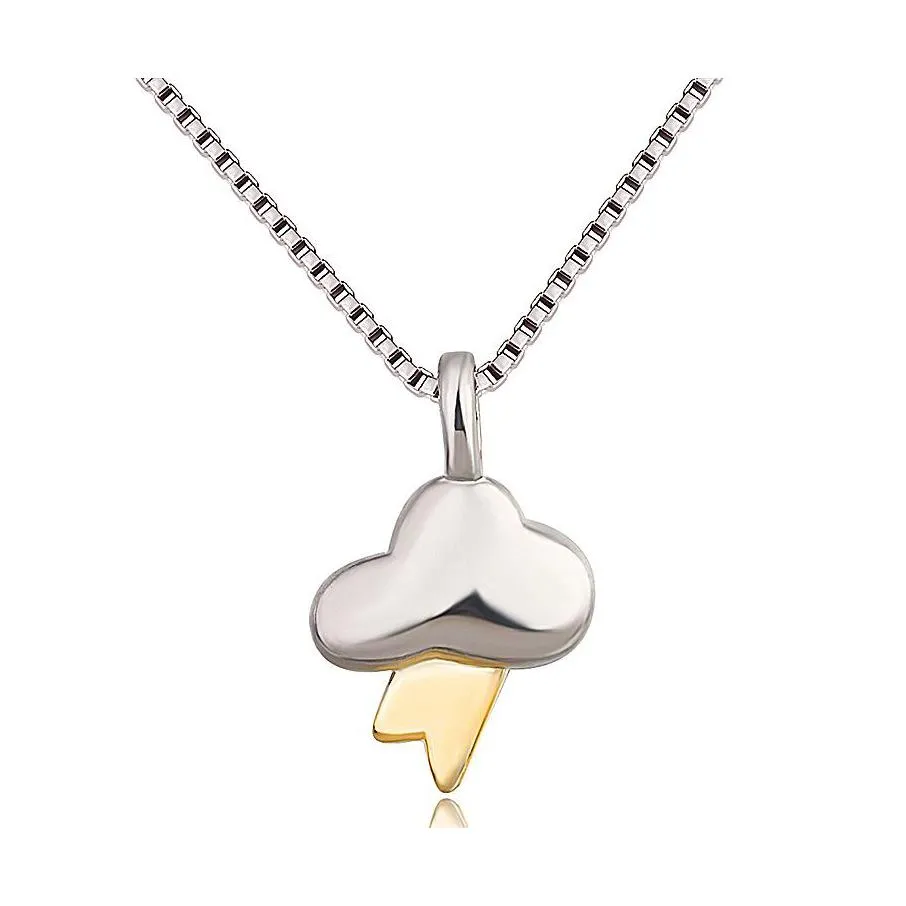 Pendant Necklaces Cloud For Women Sier Chain Necklace Birthday Gift Jewelry Lightning Vipjewel Drop Delivery Pendants Dhnr8