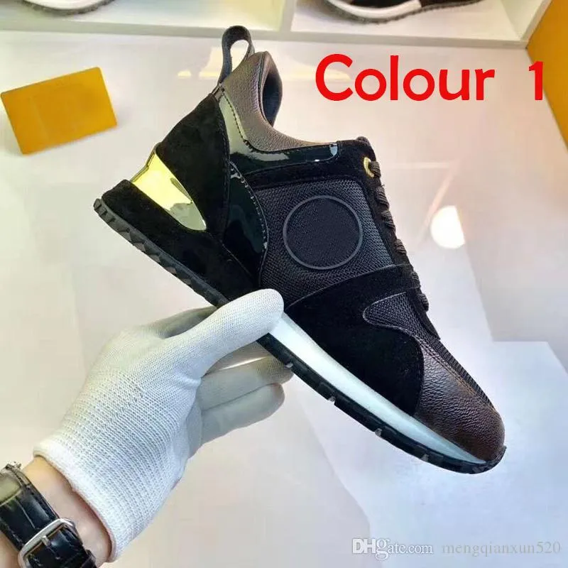 platform men gym Casual shoes women Travel leather lace-up sneaker Trainers 100% cowhide fashion Letters Thick bottom woman shoe Flat lady sneakers Large size 40-42-45
