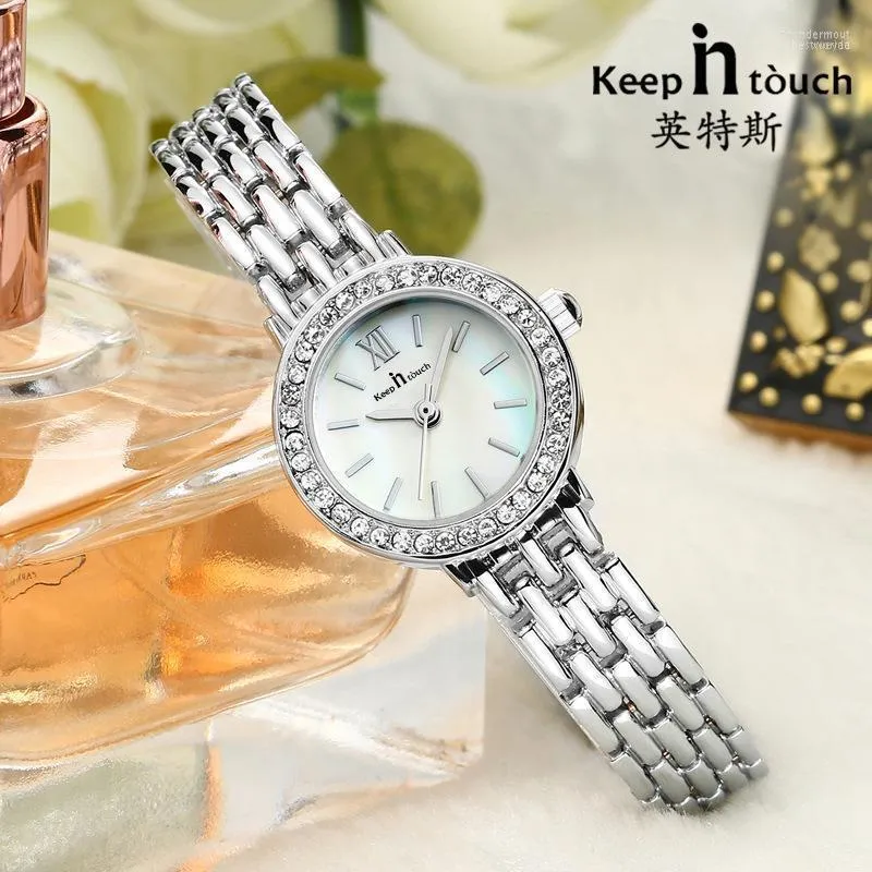 Polshorloges vrouwen horloges luxe kristal diamant armband kijken naar waterdichte kwarts klokcadeau dames Zegarek damskiwristwatches thun22