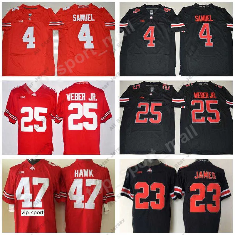 American College Football Wear Ohio State Buckeyes 47 AJ Hawk Jersey NCAA College Football Jerseys 4 Curtis Samuel LeBron James Mike Weber Jr Stitched Big Ten