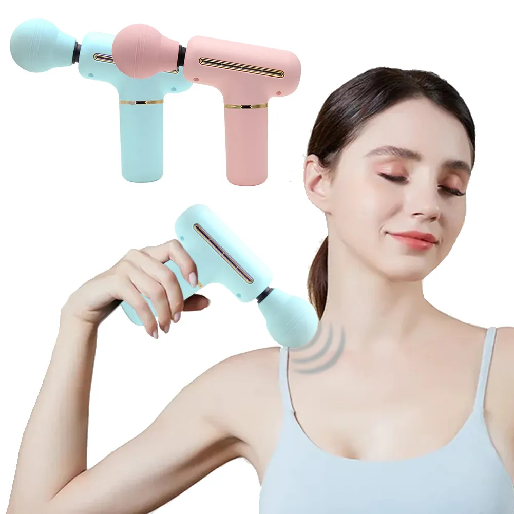 Helkroppsmassager Portabel massagepistol Deep Tissue Muscle Electric Massager Pain Relief For Body Neck Back Relaxation Fitness Slimming 230203