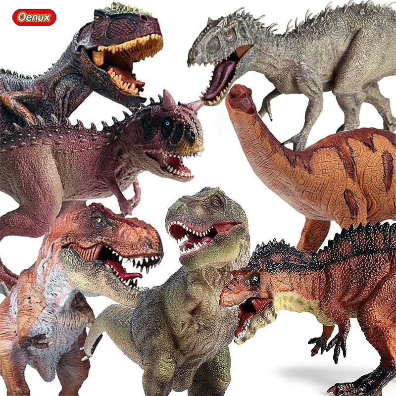 Figuras de juguete de acción Oenux Prehistoric Jurassic Dinosaurs World Pterodactyl Saichania Animals Modelo Figuras de acción PVC Juguete de alta calidad para niños Regalo 230203