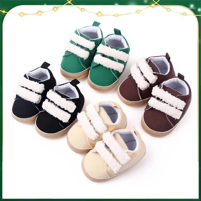 Primeiros Walkers Baby Shoes Berço Nascido Sneaker Boys Walker Girls Sport Soled Soled Anti-Slip Callo Footwear para criança 0-12m