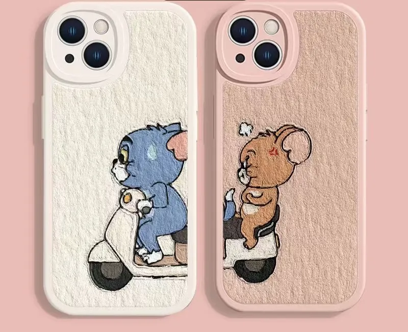 Étui de téléphone élégant en silicone Cartoon Anime adapté pour iphone14 13 12 pro max 11 12 13 plus xxs xsmax 7 PLU Étui de téléphone de protection tout compris