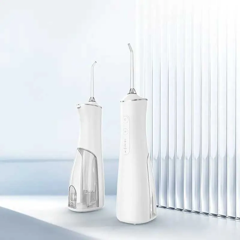 Mundduschen Andere Hygiene Schnurlose Zahnseide IPX7 Wasserdicht 3 Reinigungsmodi mit 4 Düsenspitzen Tragbarer und wiederaufladbarer Zahnreiniger für Zuhause und Reisen 221215