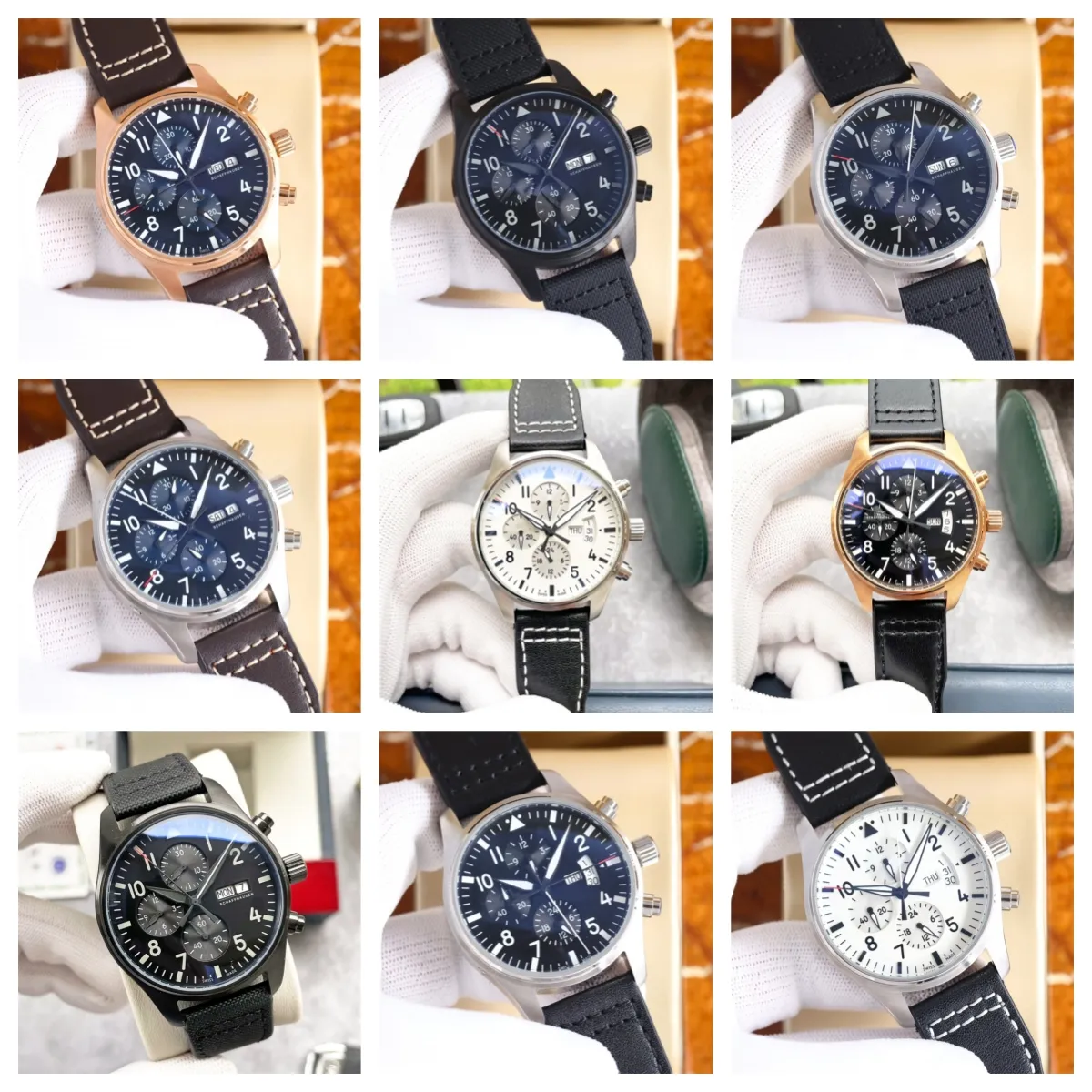 Montre de Luxe Herrenuhren 43 mm automatisches mechanisches Uhrwerk Stahlgehäuse Luxusuhr Armbanduhren leuchtend 02