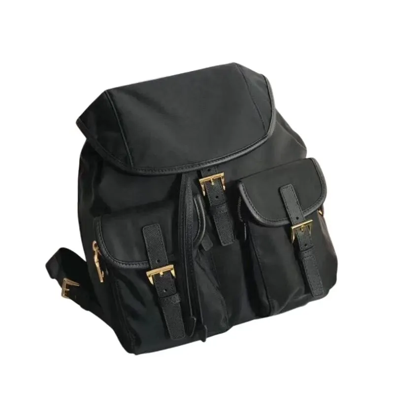 Classic Retro Parachute Fabric Waterproof Nylon Ruckes Schoolbag