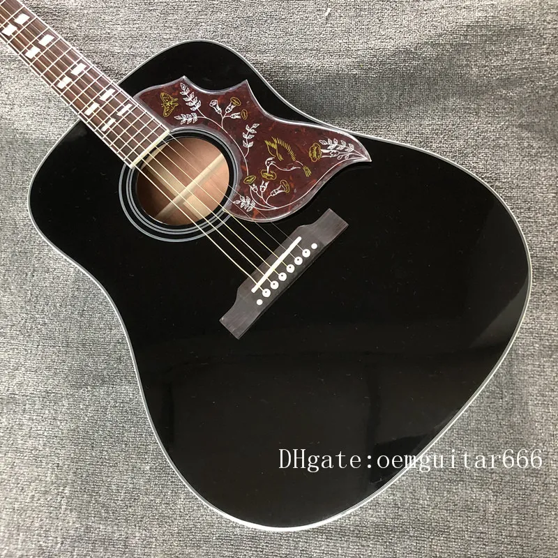 Black 2024 hummingbird guitar