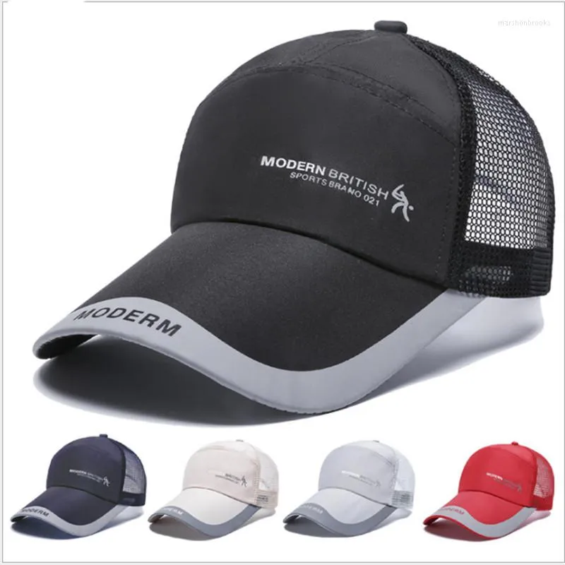 Bérets Style Short Brim Rebound Cotton Cotton Baseball Men's Men's Hip-Hop Breathable Dad Mesh Fashion Hat Truck Driver