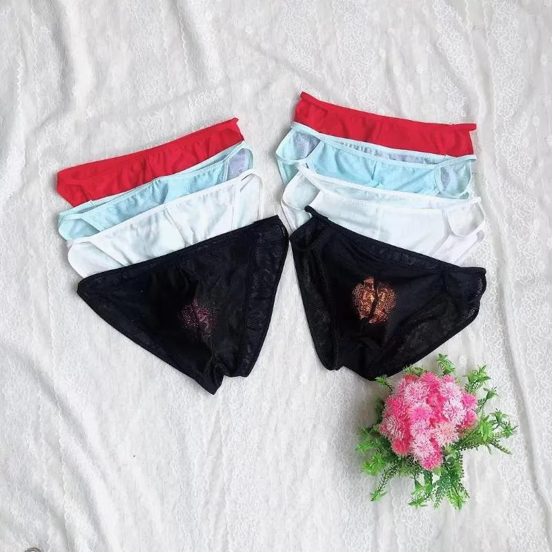 Underpants The Trend Of Sexy Letter Pouch Men's Underwear Temptation Large Size U Convex Briefs