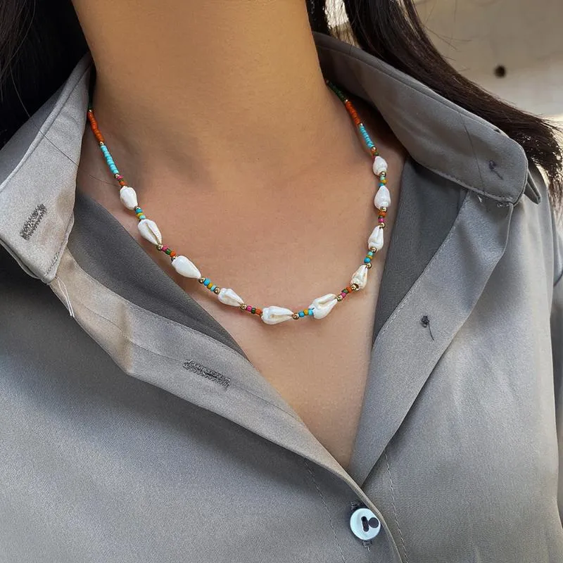 Choker Women Shells Naszyjki